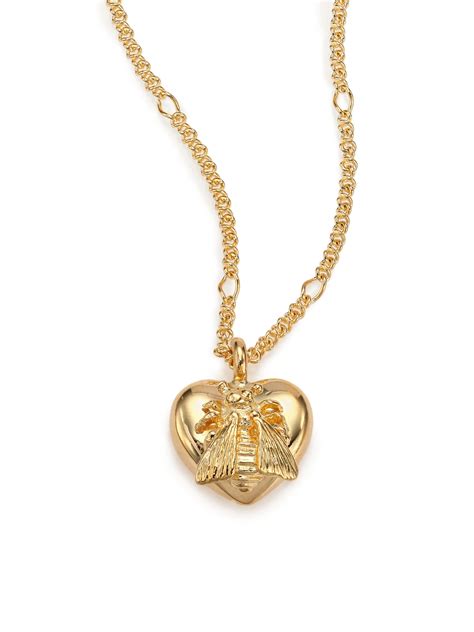 gucci bee necklace|gucci gold chain necklaces.